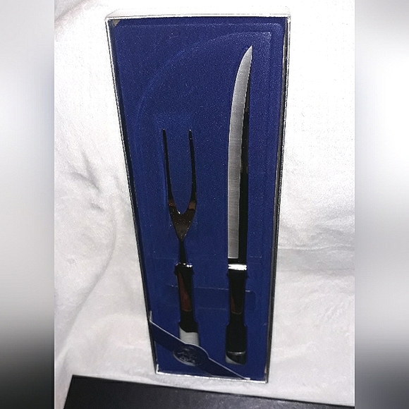 Towle Stainless Steel Carving Utensils (Fork & Knife) Vintage 2 Piece Set - Picture 12 of 16